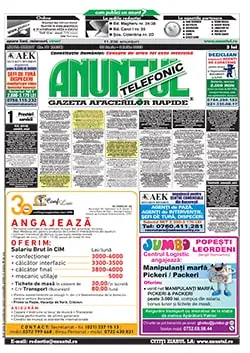 anunturi ziarul Anuntul Telefonic